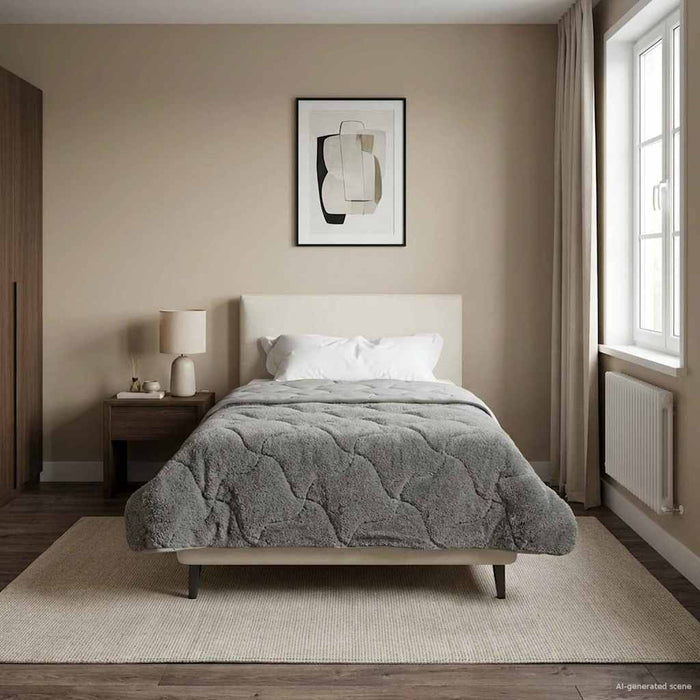Duvet complet pe tot parcursul anului Antracit 140 x 220 cm - WALTI WALTI