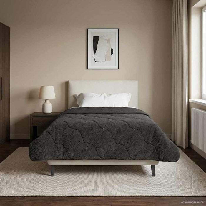 Duvet complet pe tot parcursul anului Antracit 140 x 220 cm - WALTI WALTI