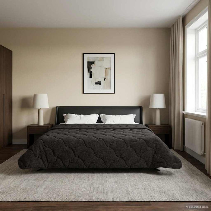Duvet complet pe tot parcursul anului Antracit 200 x 200 cm - WALTI WALTI