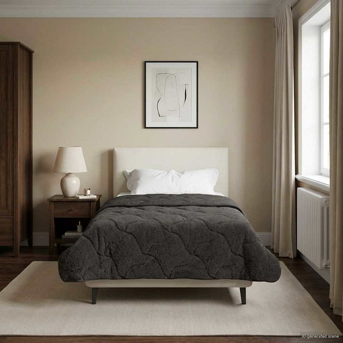 Duvet complet pe tot parcursul anului Antracit 135 x 200 cm - WALTI WALTI
