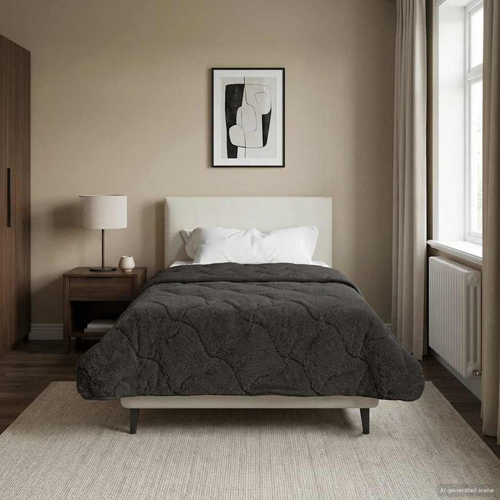 Duvet complet pe tot parcursul anului Antracit 140 x 220 cm - WALTI WALTI