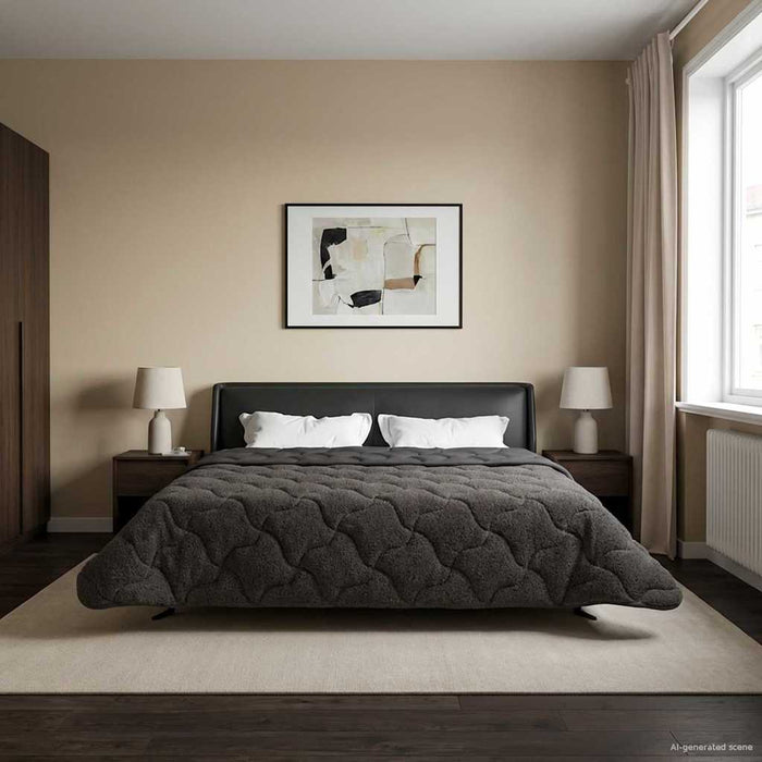 Duvet complet pe tot parcursul anului Antracit 200 x 220 cm - WALTI WALTI