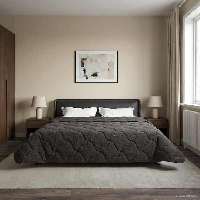 Duvet complet pe tot parcursul anului Antracit 220 x 240 cm - WALTI WALTI