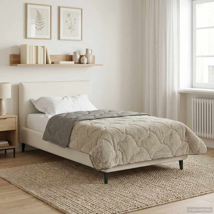 Duvet complet pe tot parcursul anului Gri deschis 135 x 200 cm - WALTI WALTI