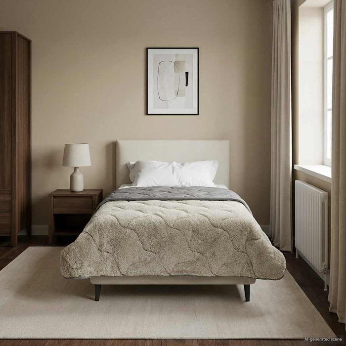 Duvet complet pe tot parcursul anului Gri deschis 140 x 220 cm - WALTI WALTI