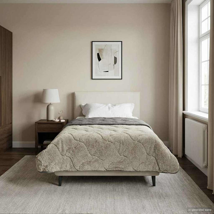Duvet complet pe tot parcursul anului Gri deschis 155 x 200 cm - WALTI WALTI