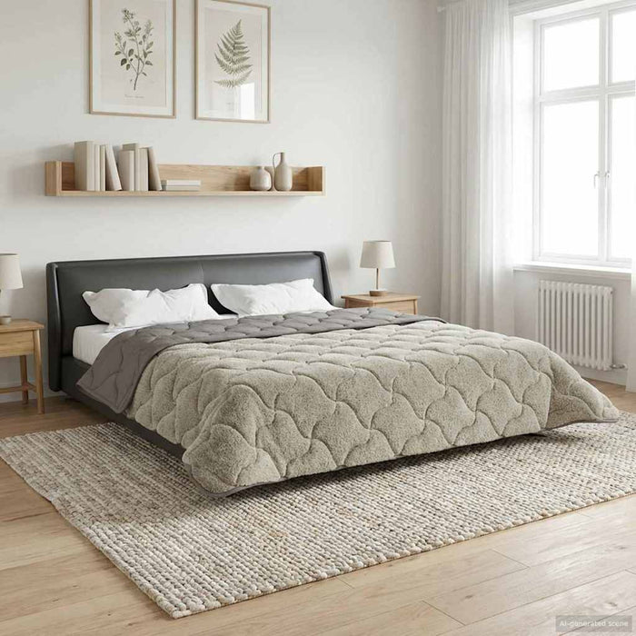 Duvet complet pe tot parcursul anului Gri deschis 200 x 200 cm - WALTI WALTI