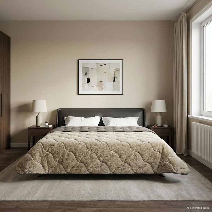 Duvet complet pe tot parcursul anului Gri deschis 200 x 240 cm - WALTI WALTI
