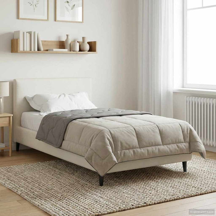 Duvet complet pe tot parcursul anului Gri deschis 135 x 200 cm - WALTI WALTI
