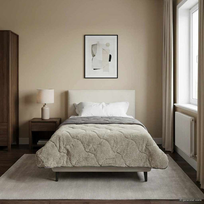 Duvet complet pe tot parcursul anului Gri deschis 135 x 200 cm - WALTI WALTI