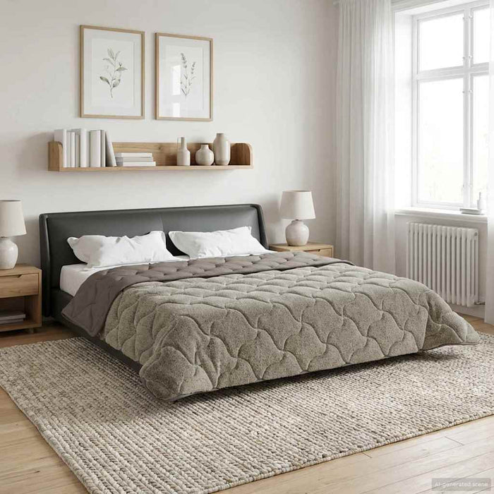 Duvet complet pe tot parcursul anului Gri deschis 200 x 220 cm - WALTI WALTI