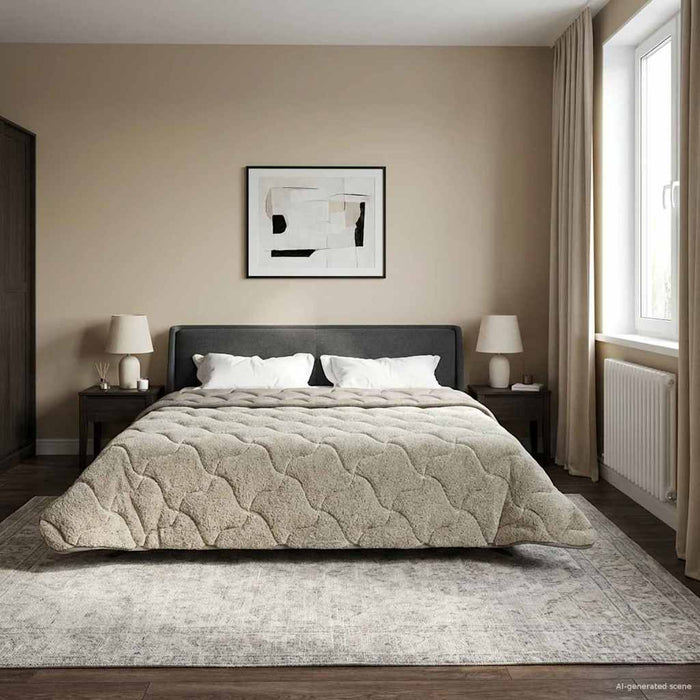 Duvet complet pe tot parcursul anului Gri deschis 200 x 220 cm - WALTI WALTI