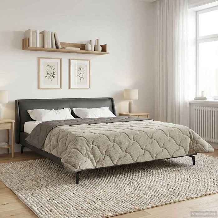 Duvet complet pe tot parcursul anului Gri deschis 220 x 260 cm - WALTI WALTI