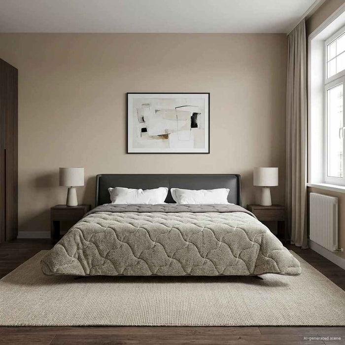Duvet complet pe tot parcursul anului Gri deschis 240 x 260 cm - WALTI WALTI