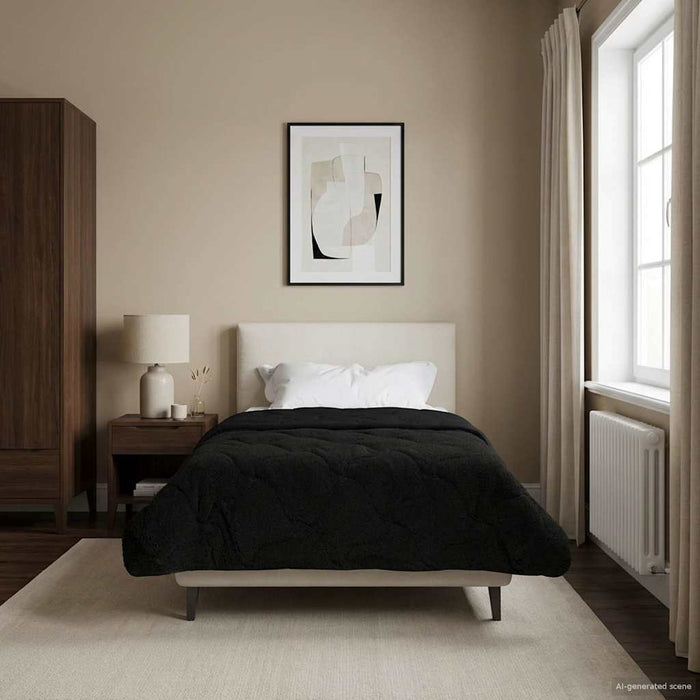 Duvet complet pe tot parcursul anului Patos Negru 135 x 200 cm - WALTI WALTI