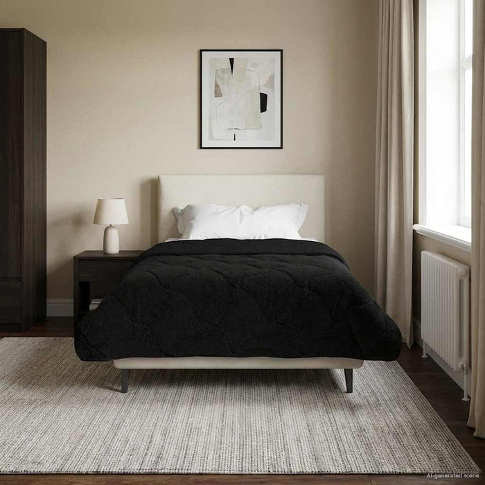 Duvet complet pe tot parcursul anului Patos Negru 155 x 200 cm - WALTI WALTI