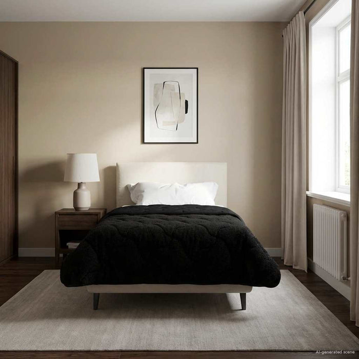 Duvet complet pe tot parcursul anului Patos Negru 135 x 220 cm - WALTI WALTI