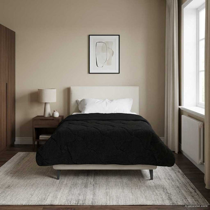 Duvet complet pe tot parcursul anului Patos Negru 140 x 220 cm - WALTI WALTI
