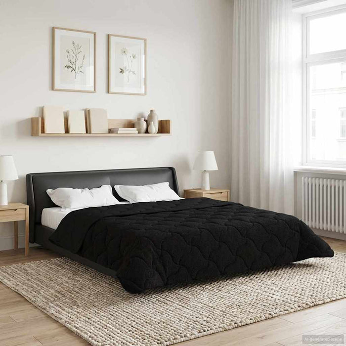 Duvet complet pe tot parcursul anului Patos Negru 200 x 220 cm - WALTI WALTI