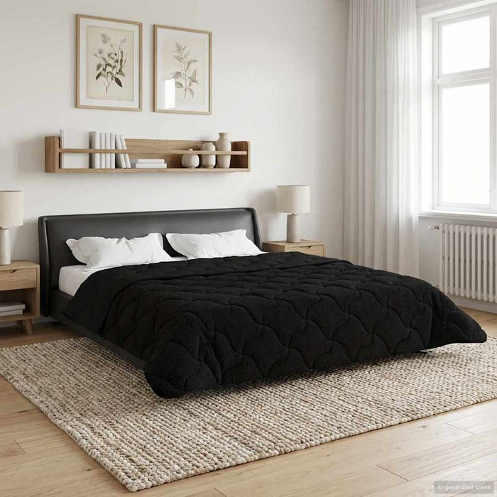 Duvet complet pe tot parcursul anului Patos Negru 220 x 240 cm - WALTI WALTI