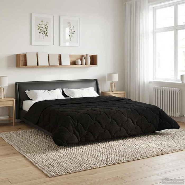 Duvet complet pe tot parcursul anului Patos Negru 220 x 260 cm - WALTI WALTI