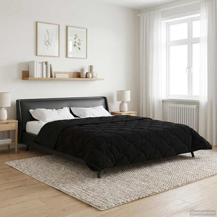 Duvet complet pe tot parcursul anului Patos Negru 240 x 260 cm - WALTI WALTI