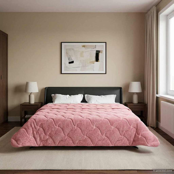 Duvet complet pe tot parcursul anului Patos Roz 220 x 260 cm - WALTI WALTI