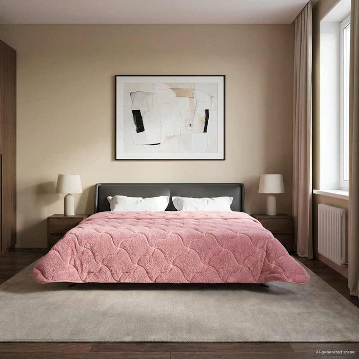 Duvet complet pe tot parcursul anului Patos Roz 240 x 260 cm - WALTI WALTI