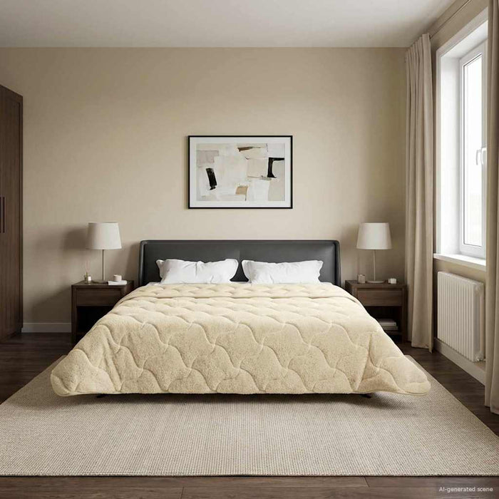 Duvet complet pe tot parcursul anului Patos Crem 220 x 260 cm - WALTI WALTI