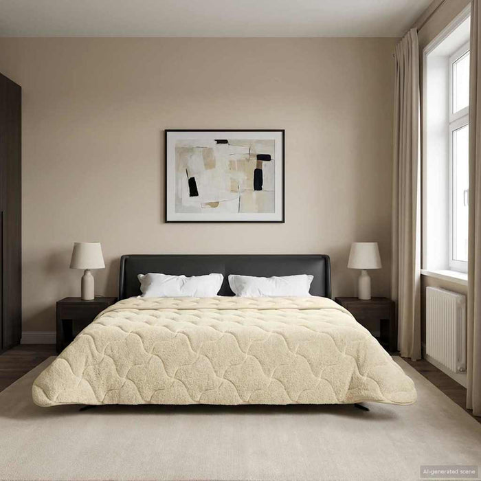Duvet complet pe tot parcursul anului Patos Crem 240 x 260 cm - WALTI WALTI