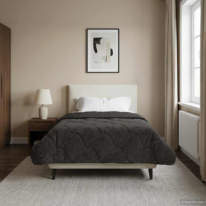 Duvet de iarnă Patos Antracit 140 x 220 cm - WALTI WALTI