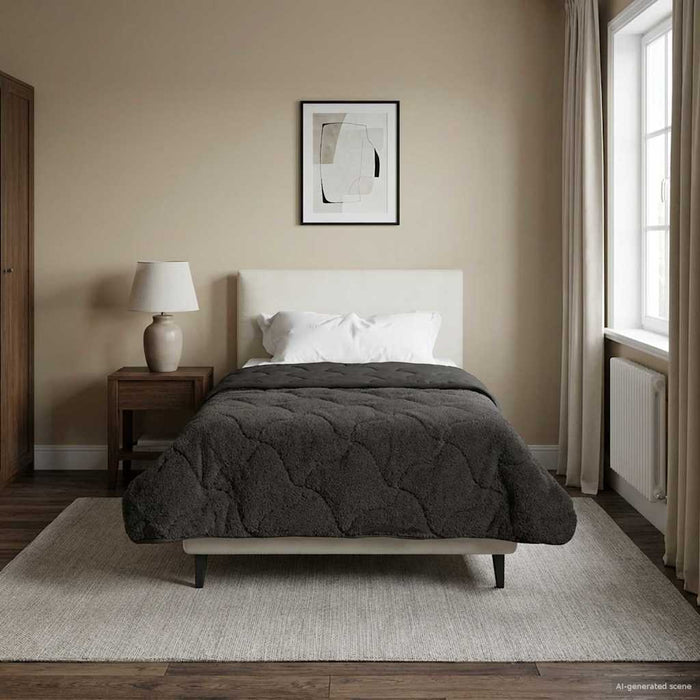 Duvet de iarnă Patos Antracit 155 x 200 cm - WALTI WALTI