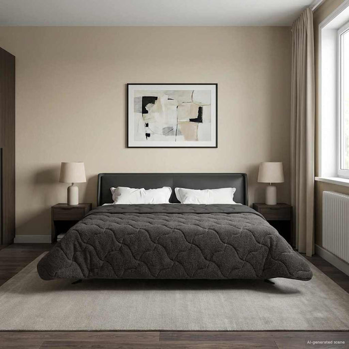 Duvet de iarnă Patos Antracit 200 x 200 cm - WALTI WALTI