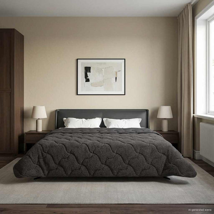 Duvet de iarnă Patos Antracit 200 x 240 cm - WALTI WALTI
