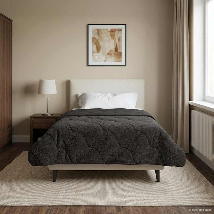 Duvet de iarnă Patos Antracit 135 x 200 cm - WALTI WALTI