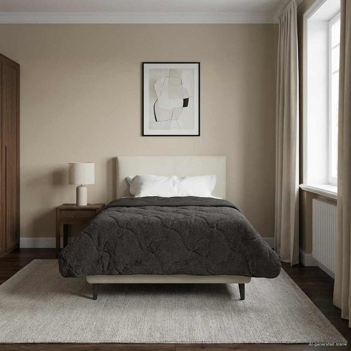 Duvet de iarnă Patos Antracit 140 x 220 cm - WALTI WALTI