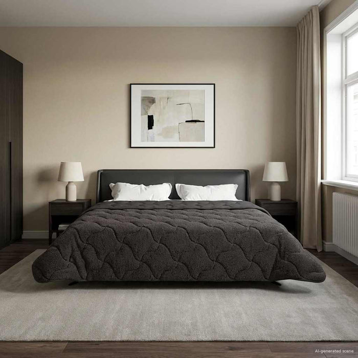 Duvet de iarnă Patos Antracit 220 x 260 cm - WALTI WALTI