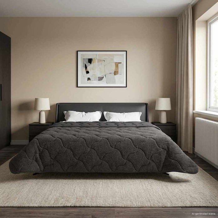 Duvet de iarnă Patos Antracit 240 x 260 cm - WALTI WALTI
