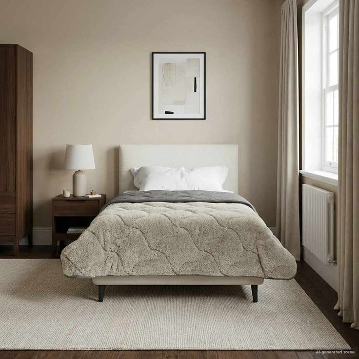 Duvet de iarnă Patos Gri deschis 140 x 220 cm - WALTI WALTI
