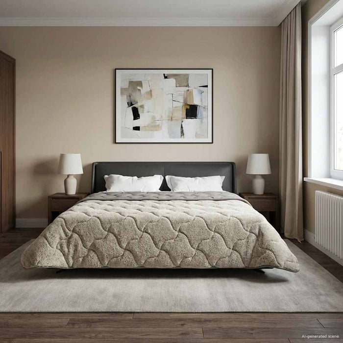 Duvet de iarnă Patos Gri deschis 200 x 200 cm - WALTI WALTI