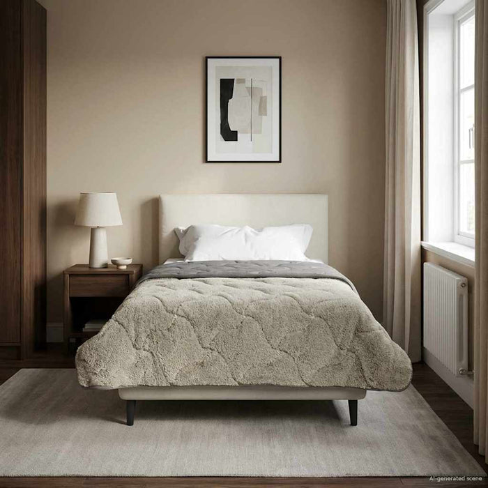 Duvet de iarnă Patos Gri deschis 135 x 200 cm - WALTI WALTI