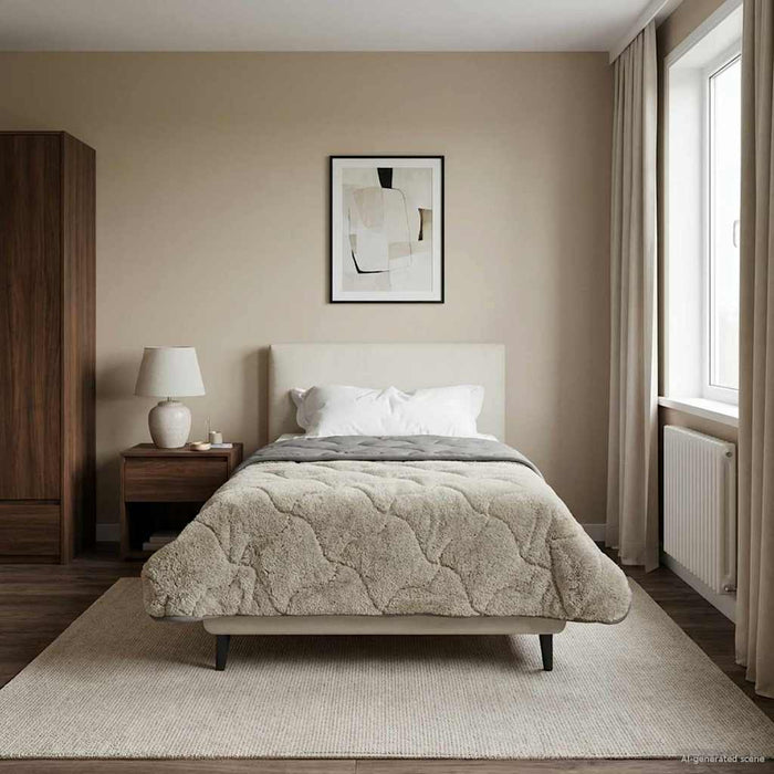 Duvet de iarnă Patos Gri deschis 155 x 220 cm - WALTI WALTI