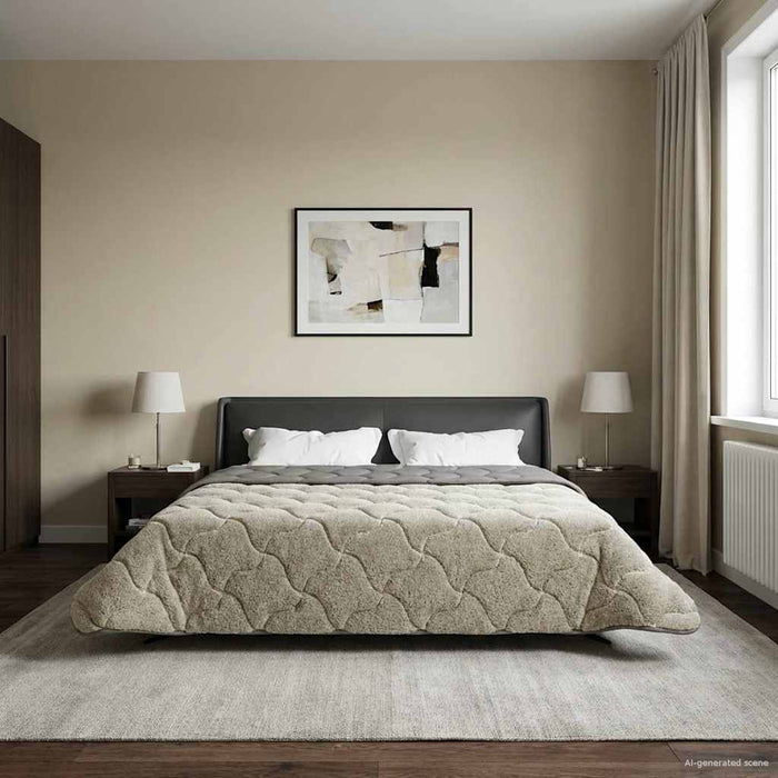 Duvet de iarnă Patos Gri deschis 220 x 260 cm - WALTI WALTI