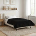 Duvet de iarnă Negru 135 x 200 cm Microfibră și fleece Teddy - WALTI WALTI