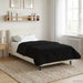Duvet de iarnă Negru 140 x 220 cm Microfibră și fleece Teddy - WALTI WALTI