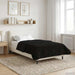Duvet de iarnă Negru 155 x 200 cm Microfibră și fleece Teddy - WALTI WALTI
