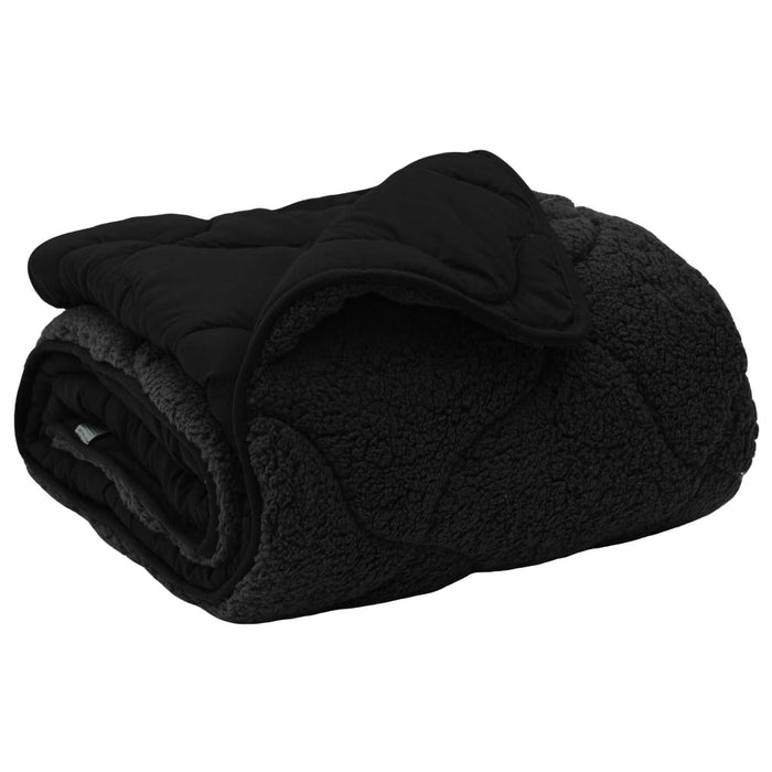 Duvet de iarnă Negru 200 x 200 cm Microfibră și fleece Teddy - WALTI WALTI