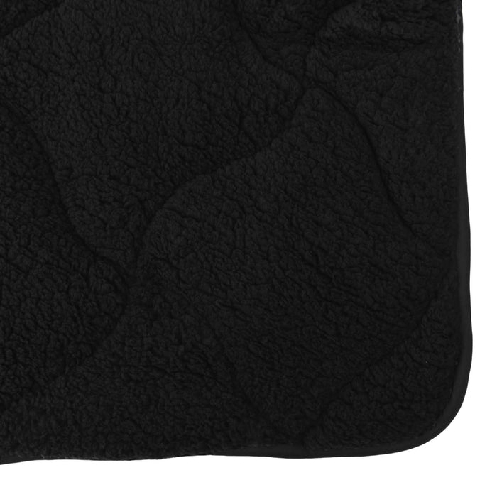 Duvet de iarnă Negru 200 x 220 cm Microfibră și fleece Teddy - WALTI WALTI