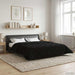 Duvet de iarnă Negru 220 x 240 cm Microfibră și fleece Teddy - WALTI WALTI