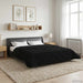 Duvet de iarnă Negru 220 x 260 cm Microfibră și fleece Teddy - WALTI WALTI